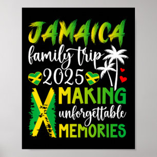 Affiche Jamaica Family Trip 2025 Making Memories Jamaïque