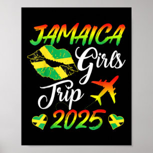 Affiche Jamaica Girls Trip 2025 Jamaïque Summer Vacation T