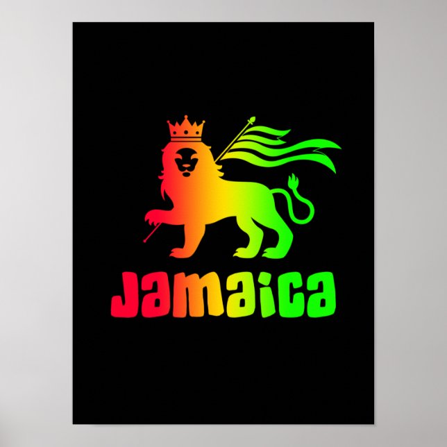 Affiche Jamaica Rasta Lion  (Devant)
