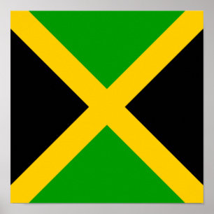 Affiche Jamaïque Drapeau Jamaïque Pays d'origine ethnique