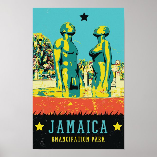 Affiche Jamaïque, Emancipcipation Park, Cartes Postales de (Devant)