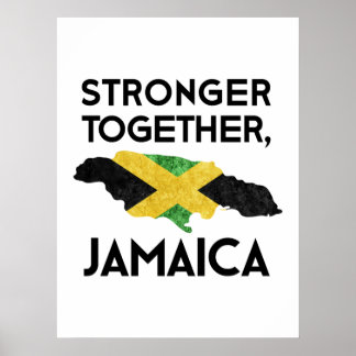 Affiche Jamaïque forte – Unis après l'ouragan