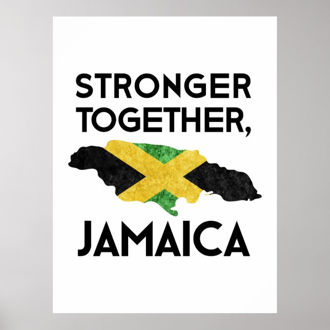 Affiche Jamaïque forte – Unis après l'ouragan (Devant)