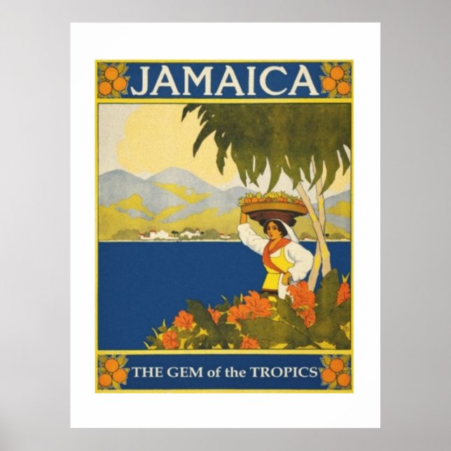Affiche Jamaïque Le Jeu De La Toile Tropique Imprimer (Devant)