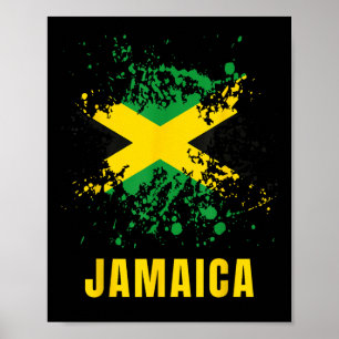Affiche Jamaïque Rétro Aquarelles Vintage Sport Jamaïcain