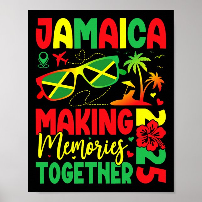 Affiche Jamaïque Réunion familiale 2025 Faire des souvenir (Devant)