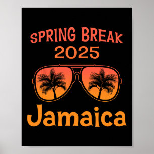 Affiche Jamaïque Spring Break 2025 Family Vacation Beach V