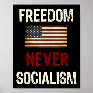 Affiche Jamais socialisme Antisocialiste Républicain