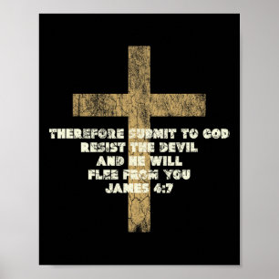 Affiche James 47 Soumettez À Dieu Résister À La Bible Du D