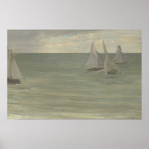 Affiche James Abbott McNeill Whistler - Trouville - Grey