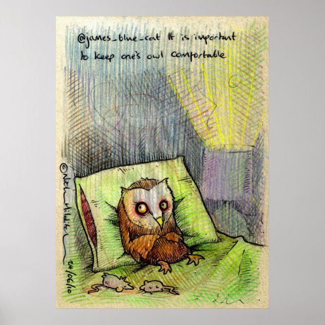 Affiche @james_blue_cat irkafirka print (Devant)