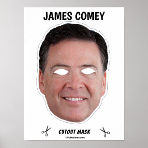 Affiche JAMES COMEY Halloween Mask