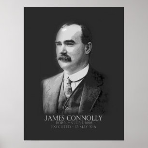 Affiche James Connolly Pâques 1916 Républicain irlandais