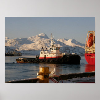 Affiche James Dunlap Tugboat in Dutch Harbor, Alaska