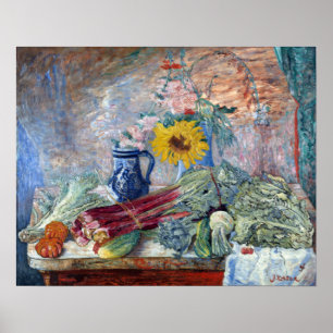 Affiche James Ensor Fleurs et légumes