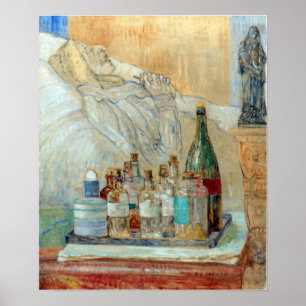 Affiche James Ensor La mère de l'artiste dans la mort