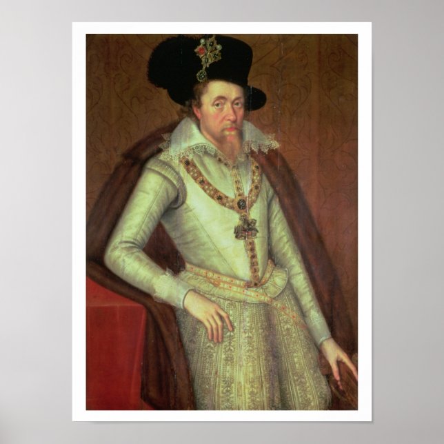 Affiche James I (1603-25) et VI d'Écosse (1567-1625) (Devant)