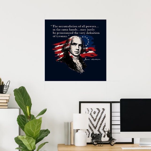 Affiche James Madison (Bureau à domicile)