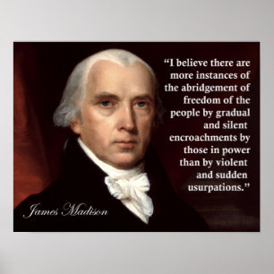 Affiche James Madison Freedom Citation Imprimer