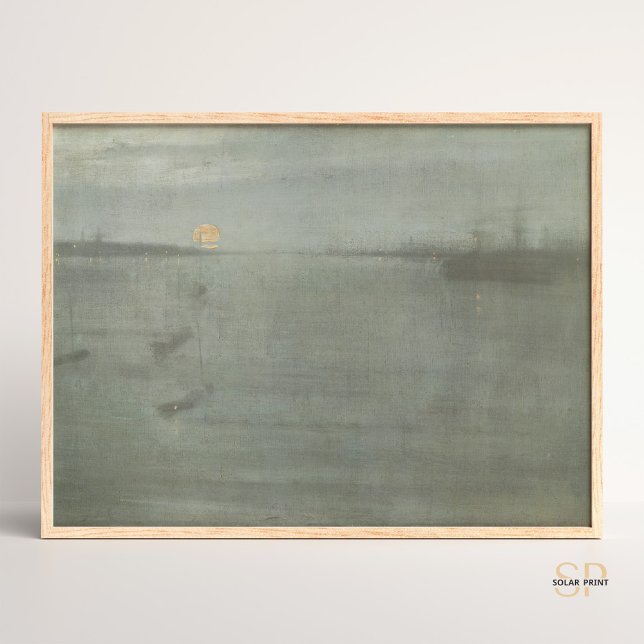 Affiche James McNeill Whistler Nocturne Bleu et Or (Créateur téléchargé)