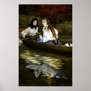 Affiche James Tissot Sur La Tamise, Un Héron