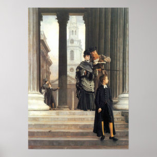 Affiche James Tissot - visiteurs à Londres