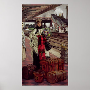 Affiche James Tissot Waiting at the Station