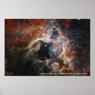 Affiche James Webb Tarantula Nebula Hi-Res Image 2022