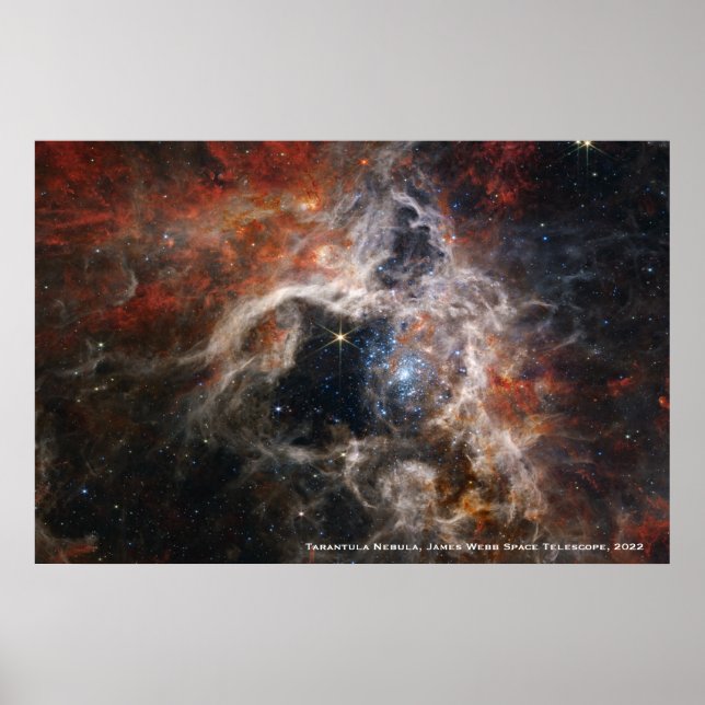 Affiche James Webb Tarantula Nebula Hi-Res Image 2022 (Devant)