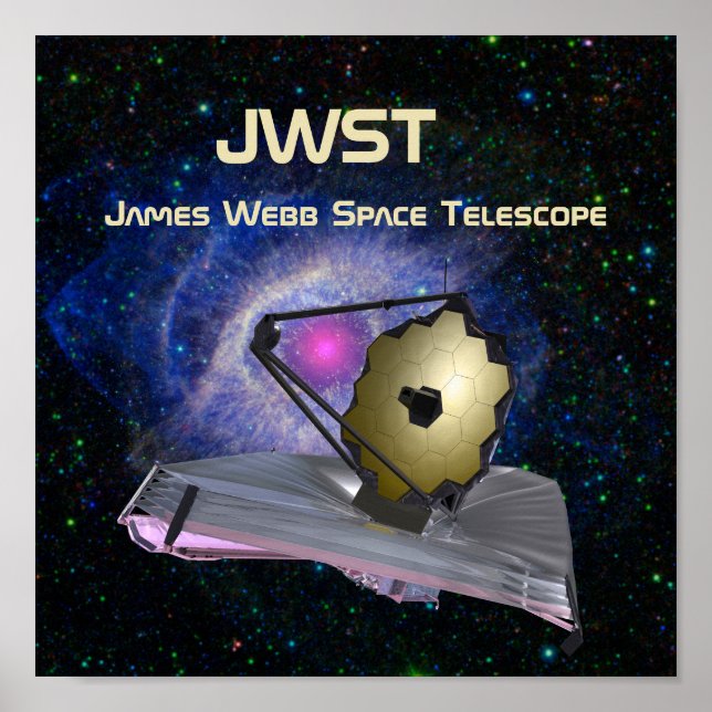 Affiche James Webb Télescope spatial JWST (Devant)