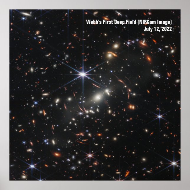 Affiche James Webb Télescope Spatial Première image Infrar (Devant)