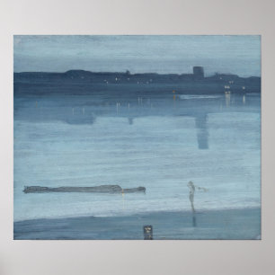 Affiche James Whistler - Nocturne : Chelsea