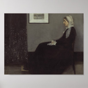 Affiche James Whistler - Portrait de la mère de l'artiste