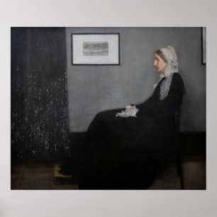 Affiche James Whistler - Portrait de la mère de l'artiste