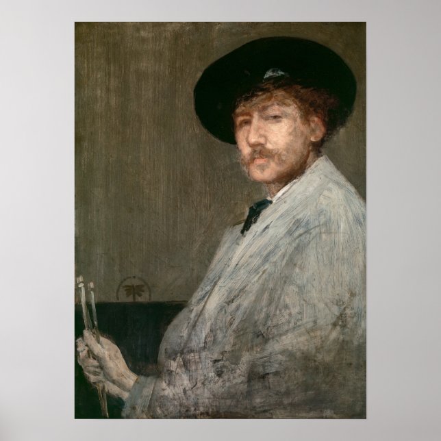 Affiche James Whistler - Portrait du peintre (Devant)