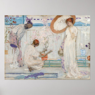 Affiche James Whistler - Symphonie blanche, Trois filles