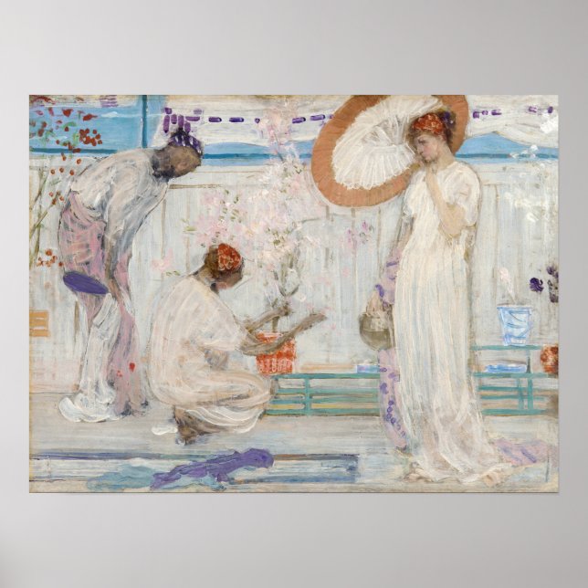 Affiche James Whistler - Symphonie blanche, Trois filles (Devant)