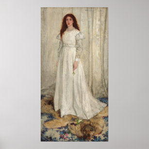 Affiche James Whistler - Symphonie en blanc no 1