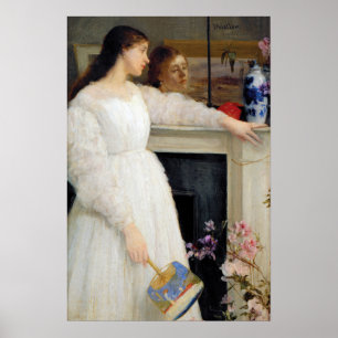 Affiche James Whistler - Symphonie en blanc no 2