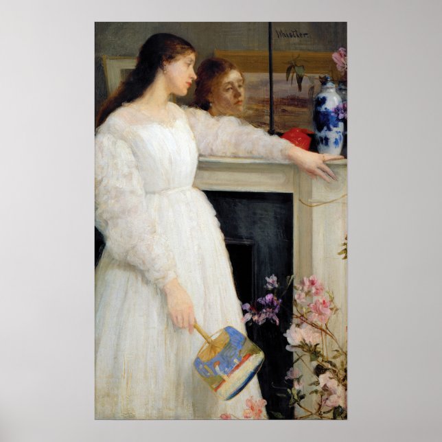 Affiche James Whistler - Symphonie en blanc no 2 (Devant)
