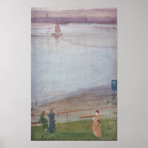 Affiche James Whistler - Variations en violet et vert