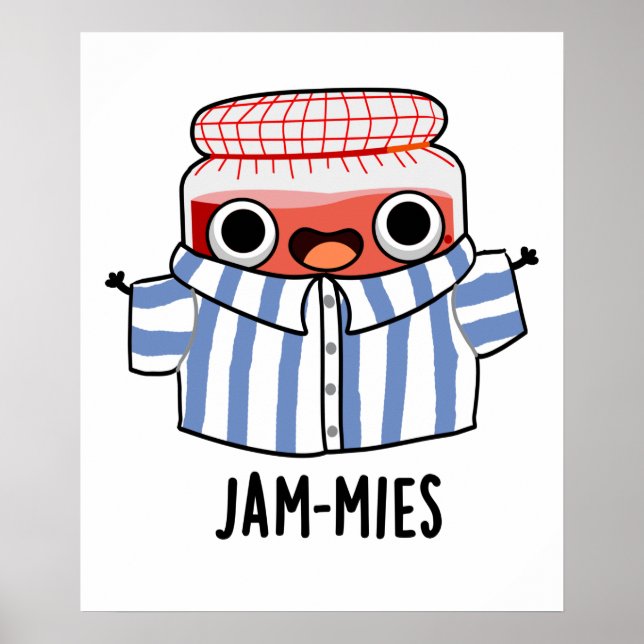 Affiche Jammies Funny Pyjamma Jam Pun (Devant)