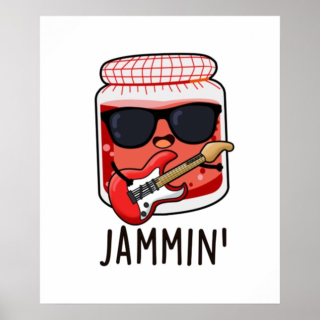 Affiche Jammin Funny Rocker Jam Pun (Devant)