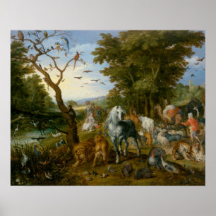 Affiche Jan Brueghel l'Ancien - L'entrée des animaux