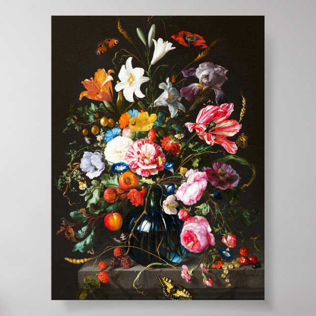 Affiche Jan Davidsz de Heem, Vase des fleurs, 1670 (Devant)