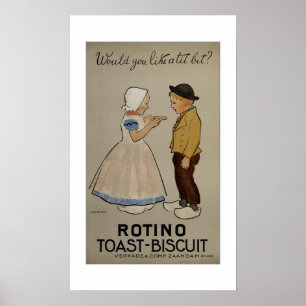 Affiche Jan Rinke ~ Rotino toast-biscuit