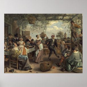 Affiche jan steen le couple dansant