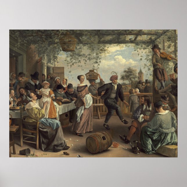 Affiche jan steen le couple dansant (Devant)
