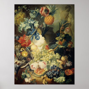 Affiche Jan Van Os - La Vie Morte Avec Fleurs, Fruits