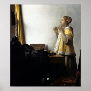 Affiche Jan Vermeer van Delft Jeune femme avec une perle